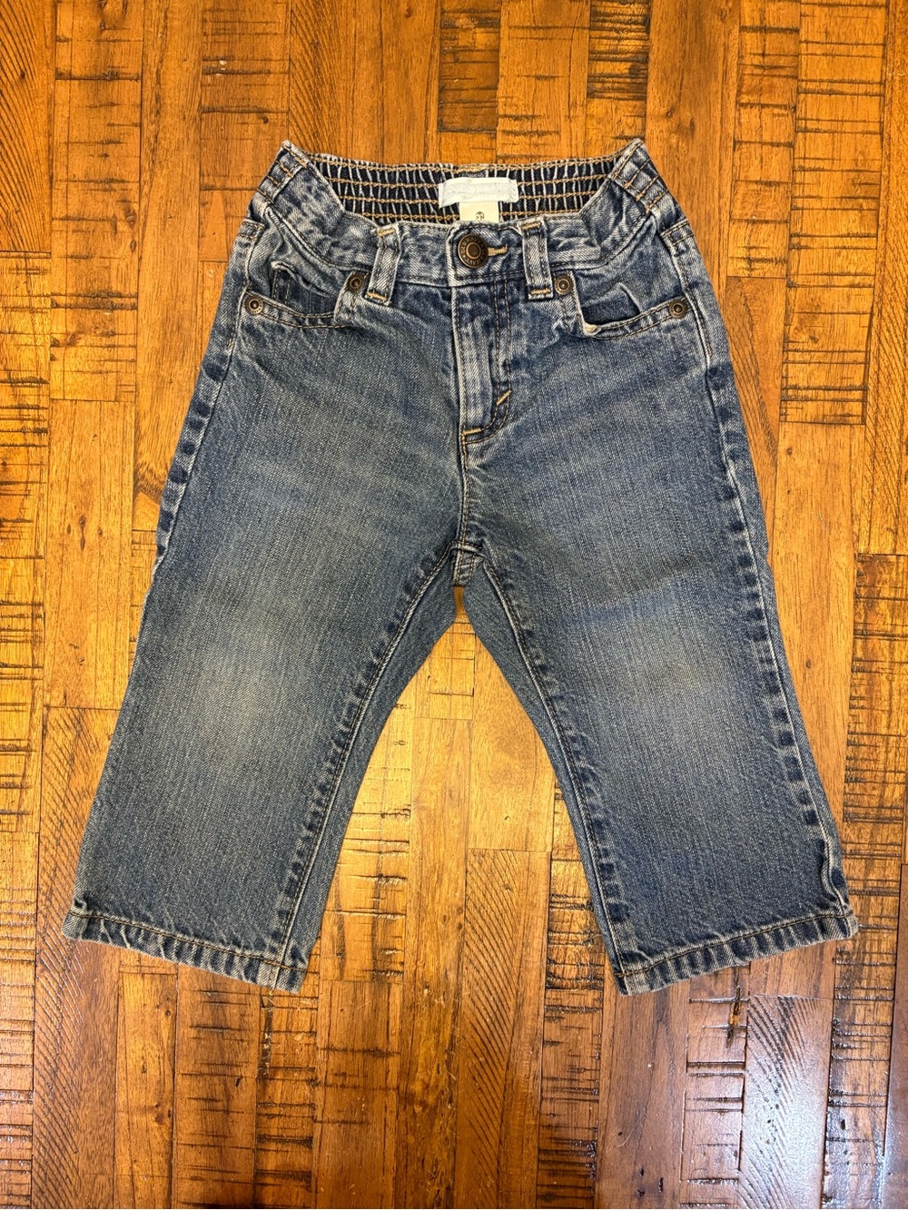 Old Navy Kids Elastic-Waist Denim Jeans - Medium Blue
